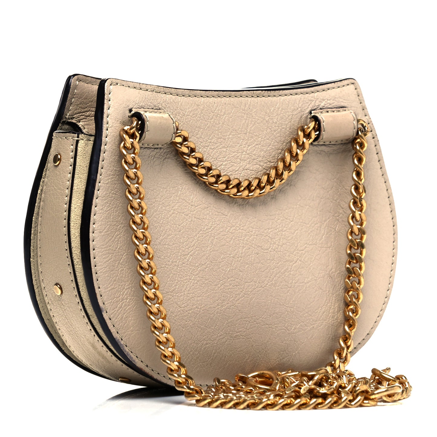 Calfskin Suede Mini Pixie Signature Belt Bag Abstract White