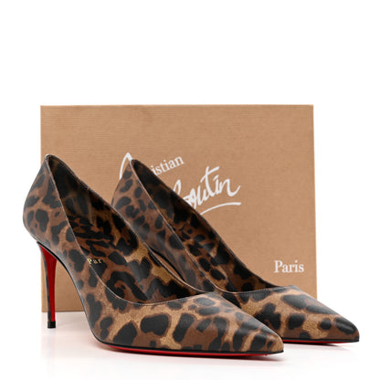 Christian Louboutin Calfskin Leopard Kate 85 Pumps 40.5 Brown 8 of 8