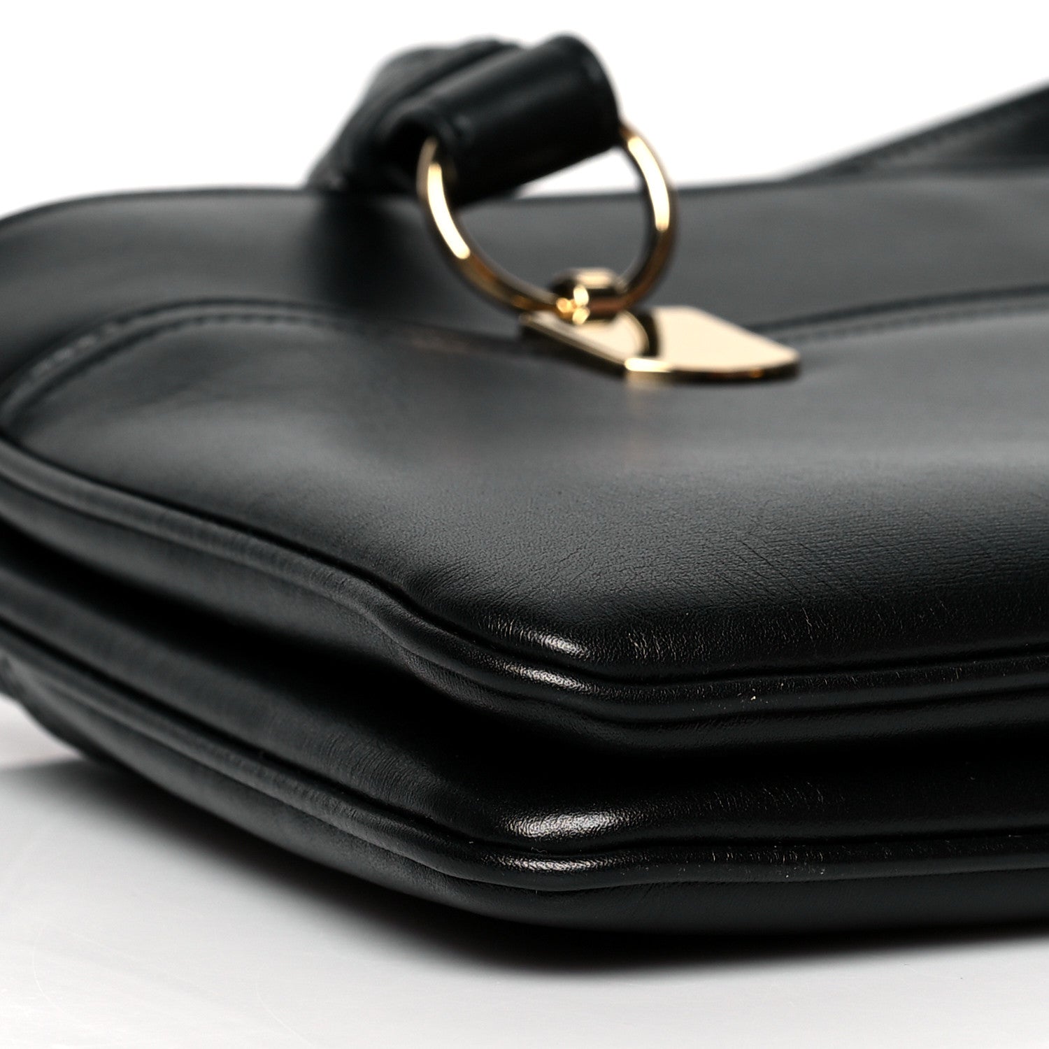 Gucci Vitello Palmellato Lux Large Arli Top Handle Bag Black 10 of 11