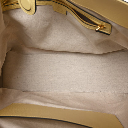 Gucci Monogram Jumbo GG Textured Dollar Calfskin Medium Ophidia Shopping Tote Beige Banana 5 of 10