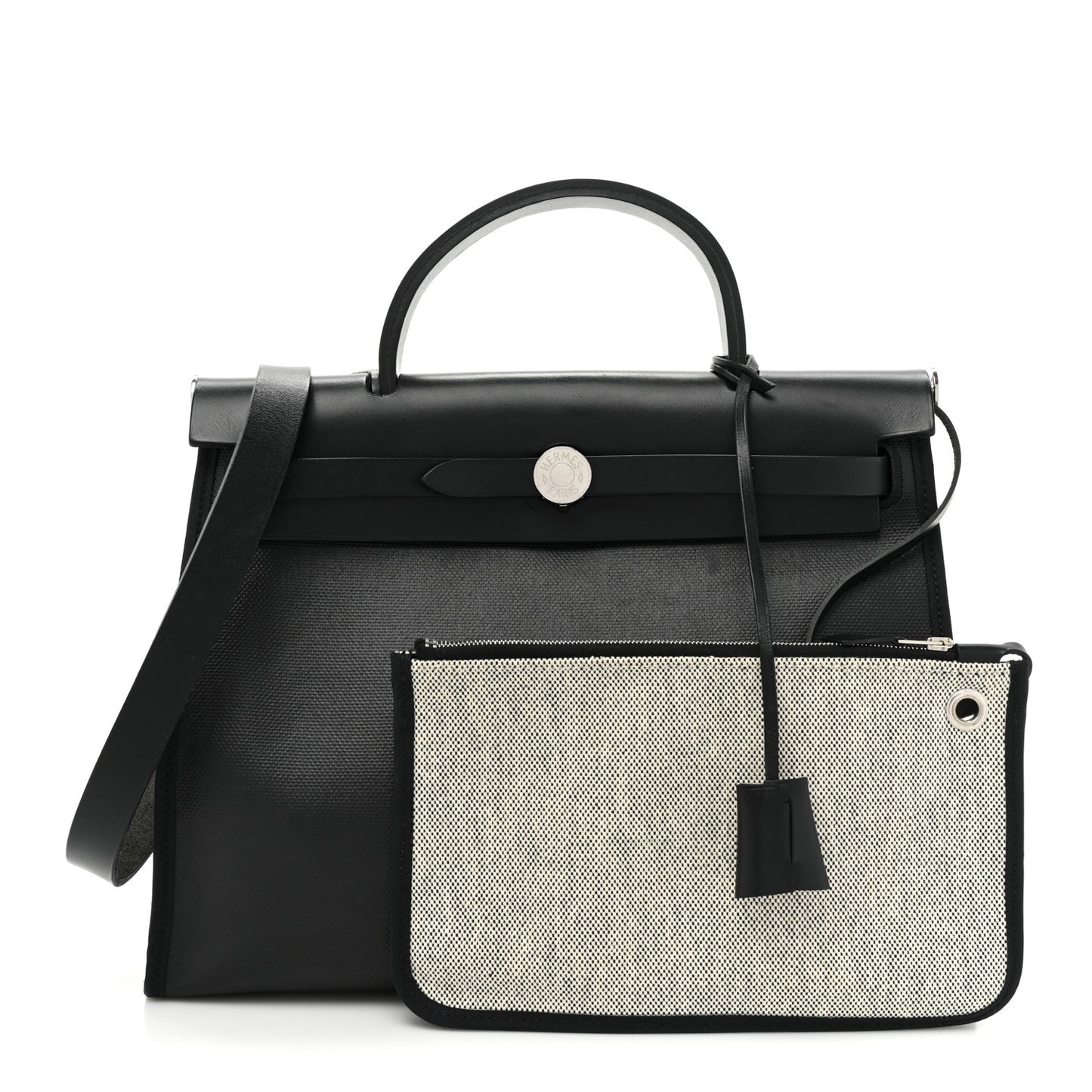 Toile H Berline Vache Hunter Herbag Zip PM 31 Black Ecru