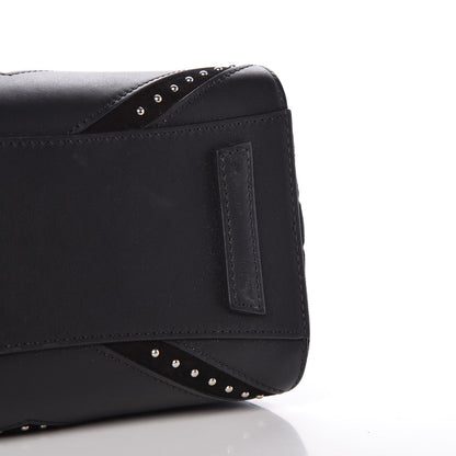 Givenchy Calfskin Suede Mini Studded Chevron Antigona Black 10 of 10