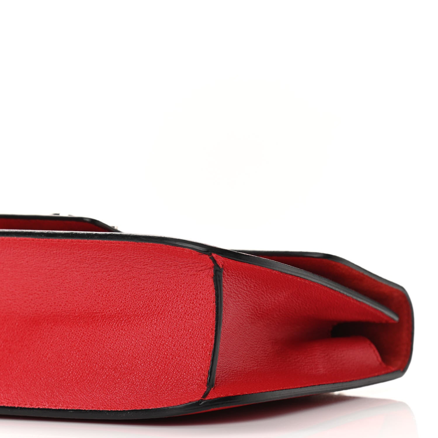 Alexander McQueen Grained Calfskin Medium Insignia Flap China Red 9 of 9