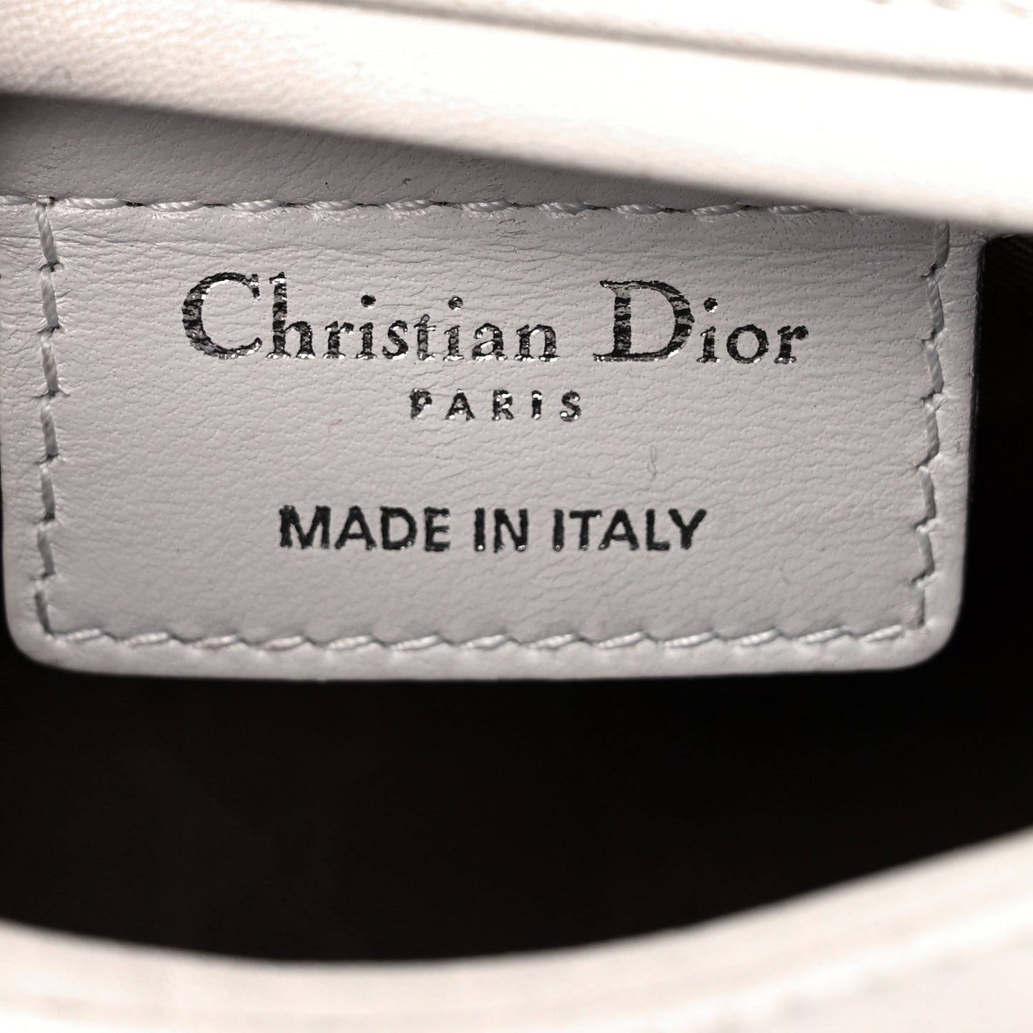 Lambskin Cannage Medium Lady Dior White