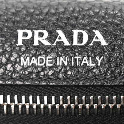 Prada Vitello Daino Flap Crossbody Bag Black 6 of 10