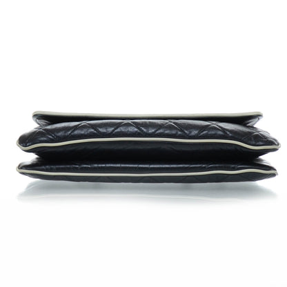 Chanel Lambskin Quilted East West Flap Navy 7 of 11