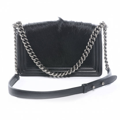 Chanel Goat Hair Medium Celtic Boy Flap Black 3 of 7
