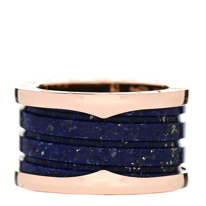 18K Rose Gold Lapis Lazuli B.Zero1 Four-Band Ring 51 5.75