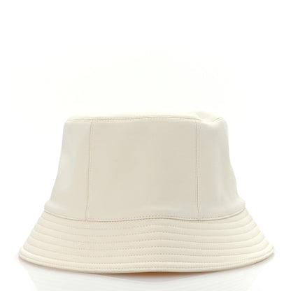 Hermes Fabric Calvi Bucket Hat 57 White 4 of 9