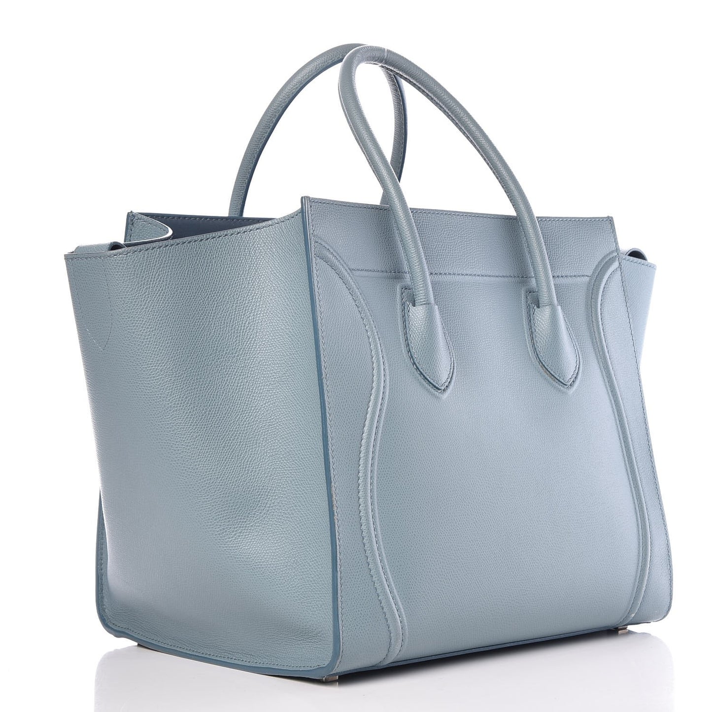 Grained Calfskin Medium Phantom Luggage Sky Blue