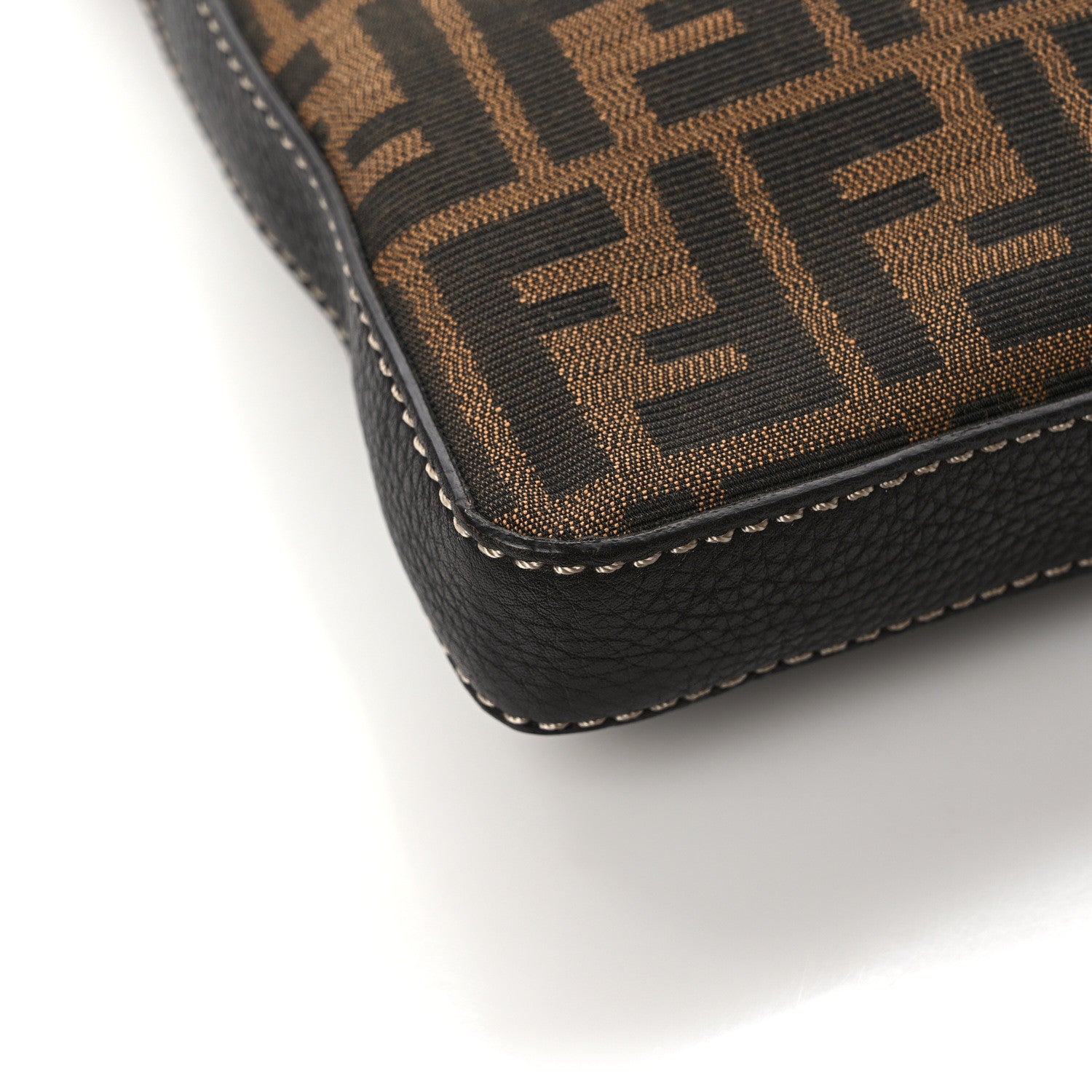Fendi Zucca Cuoio Romano Selleria Messenger Tobacco Moro 11 of 13