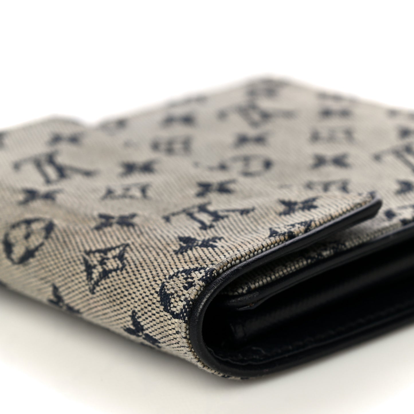 Mini Monogram Compact Wallet Blue