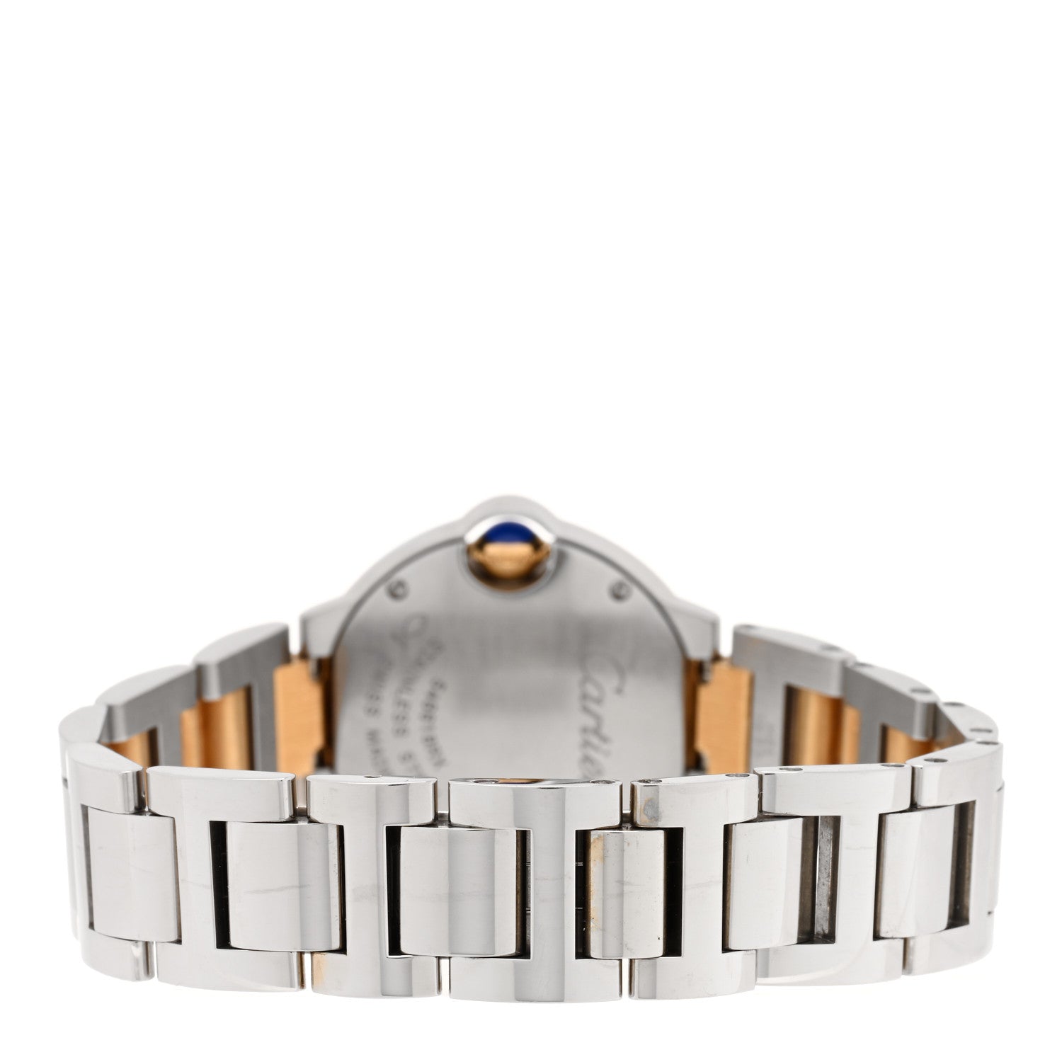 Cartier Stainless Steel 18K Yellow Gold 28mm Ballon Bleu De Cartier Quartz Watch 3 of 4