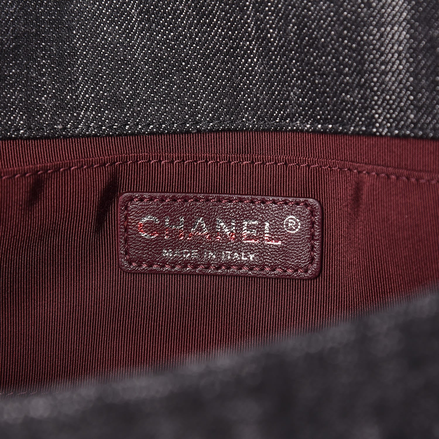 Chanel Denim Quilted Boy Clutch With Removable Chain Black 6 of 10