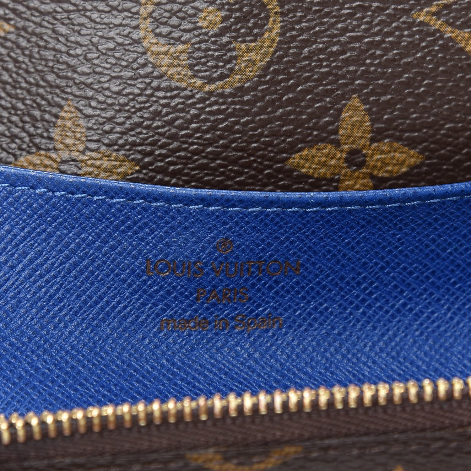 Louis Vuitton Monogram Emilie Wallet Blue 6 of 6