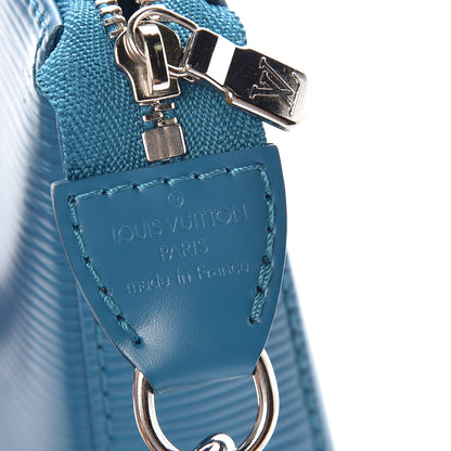 Louis Vuitton Epi Pochette Accessories NM Cyan 8 of 9