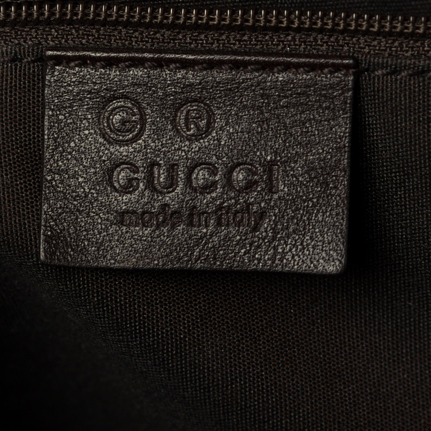 Gucci Guccissima Trim Canvas Hobo Dark Brown 7 of 13