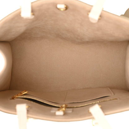 Louis Vuitton Empreinte Monogram Spring In The City Onthego MM Kaki Beige Cream 5 of 9