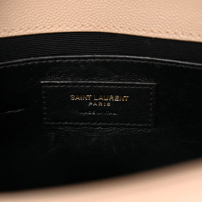 Saint Laurent Grain De Poudre Small Monogram Kate Satchel Dark Beige 6 of 13