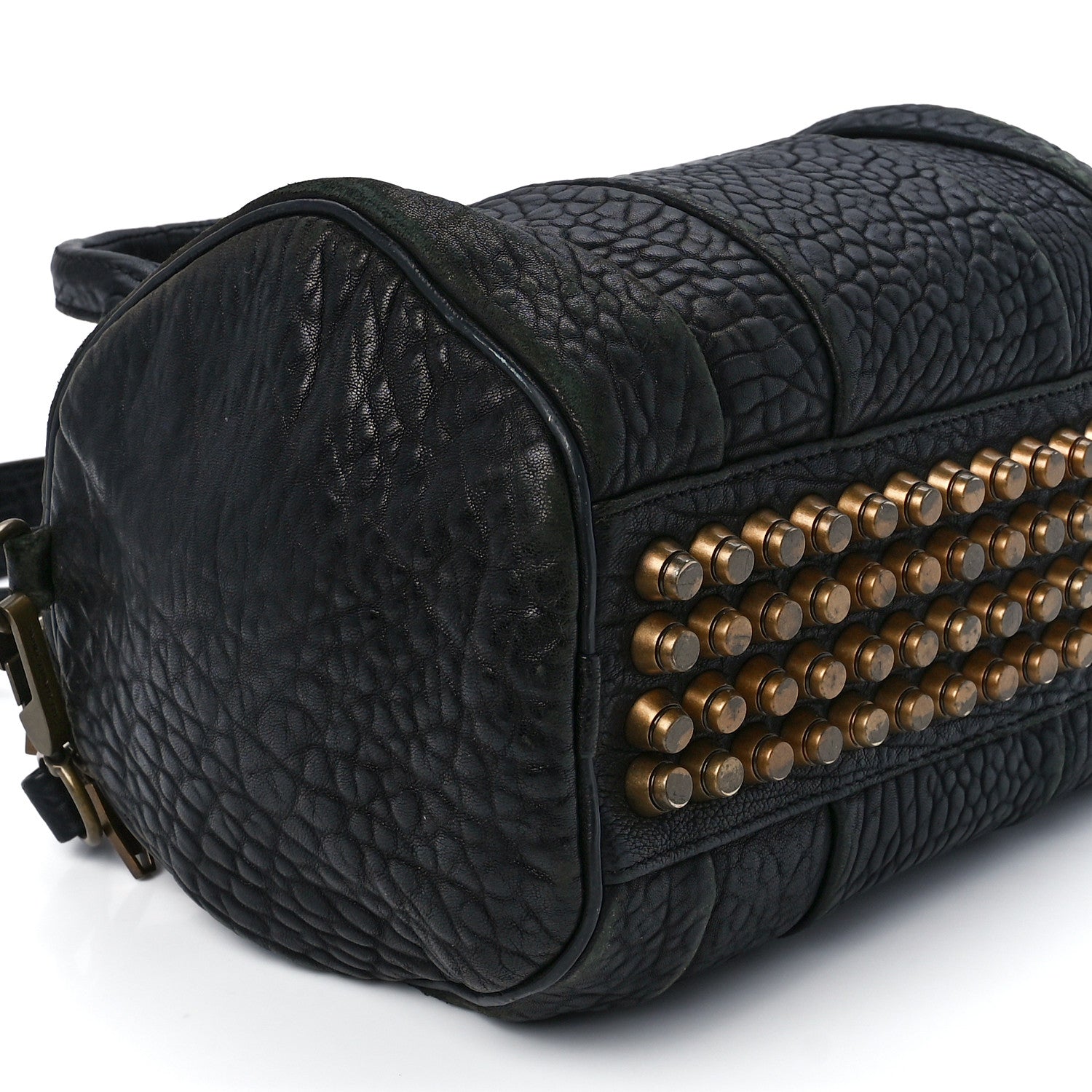 Alexander Wang Pebbled Lambskin Rockie Black Antique Brass Hardware 8 of 11