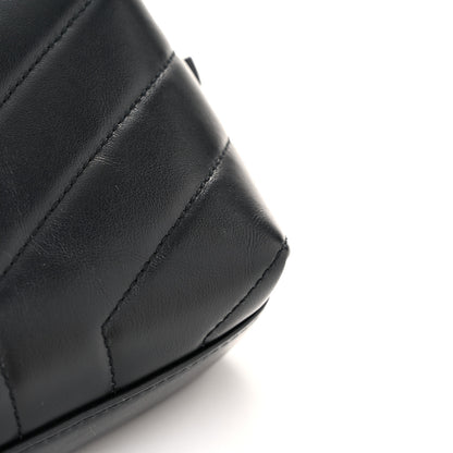 Saint Laurent Calfskin Y Quilted Monogram Monochrome Toy Loulou Crossbody Bag Black 11 of 11