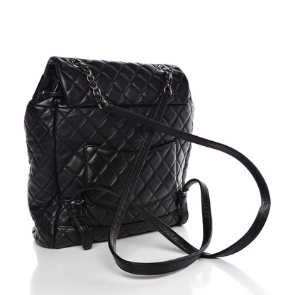 Chanel Lambskin Quilted Large Urban Spirit Backpack Black 3 of 7