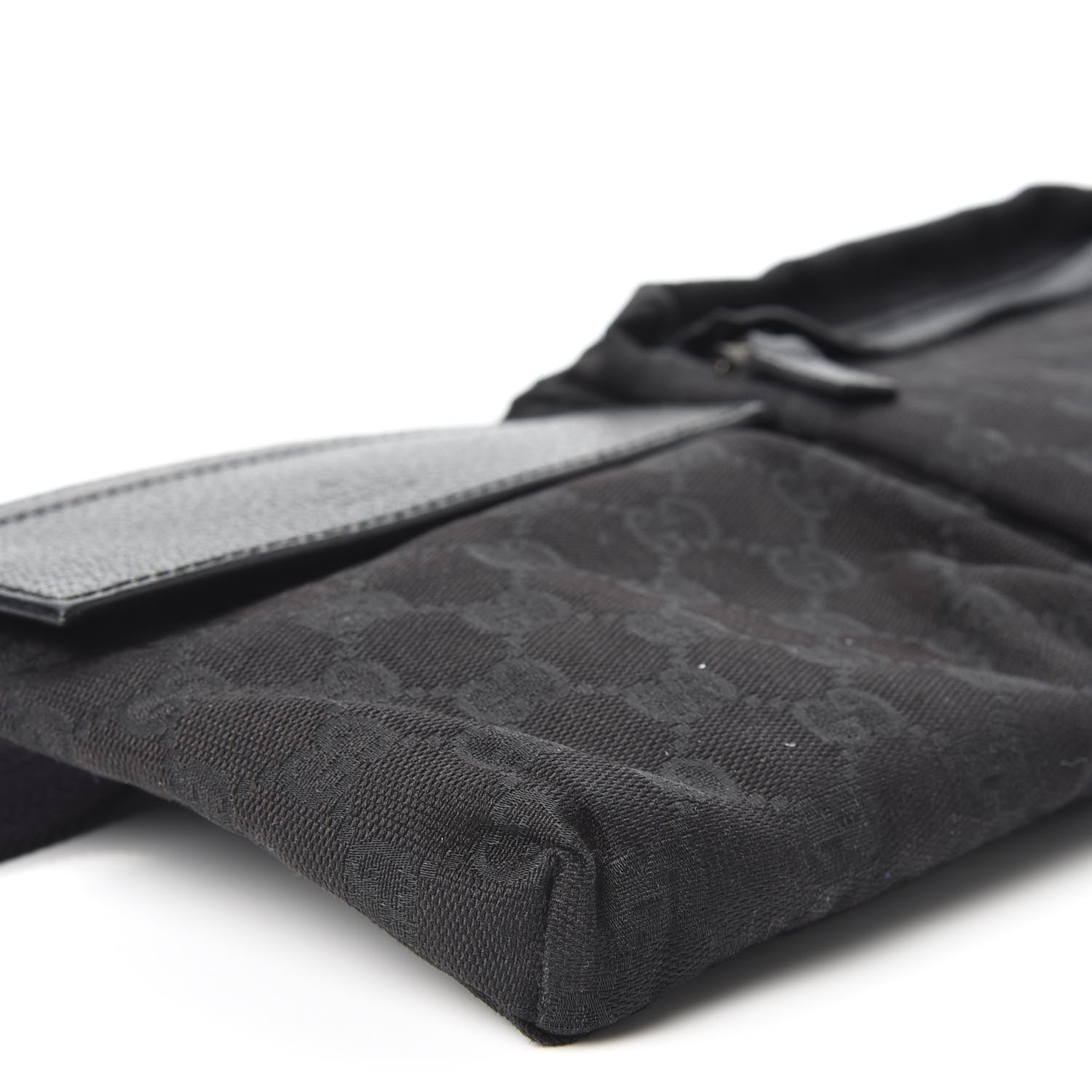 Gucci GG Monogram Double Pocket Belt Bag Black 7 of 8
