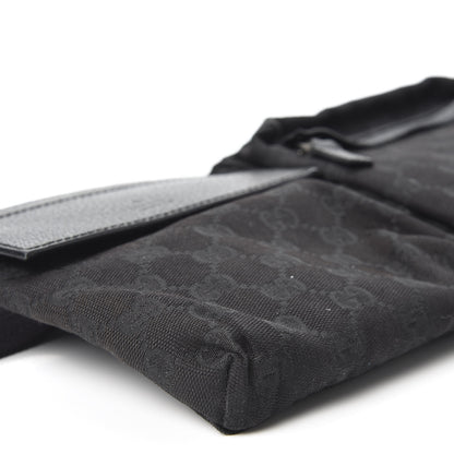 Gucci GG Monogram Double Pocket Belt Bag Black 7 of 8