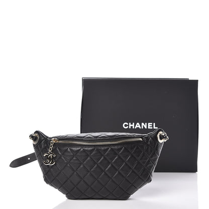 Chanel Calfskin Quilted Belt Me Up Waist Bag Black 11 of 11