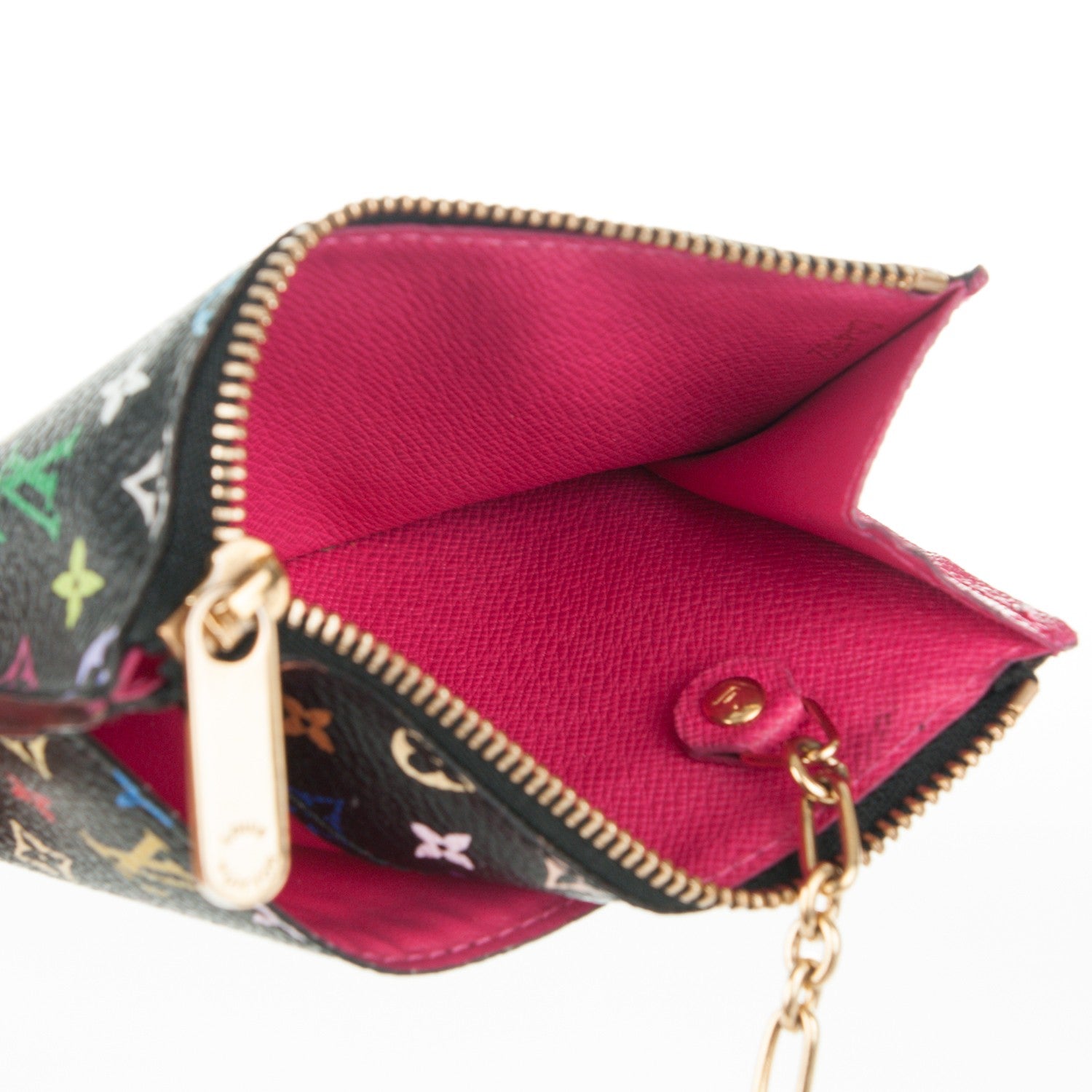 Louis Vuitton Monogram Multicolor Key Pouch Black Grenade 5 of 7