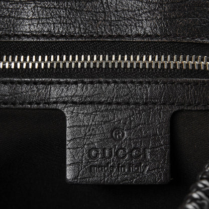 Gucci Monogram Large Horsebit Chain Hobo Dark Brown 7 of 12