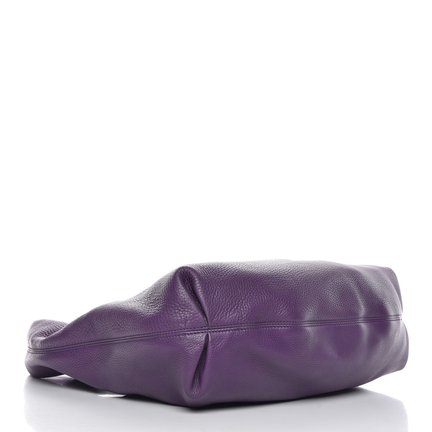 Pebbled Calfskin Soho Hobo Shine Purple
