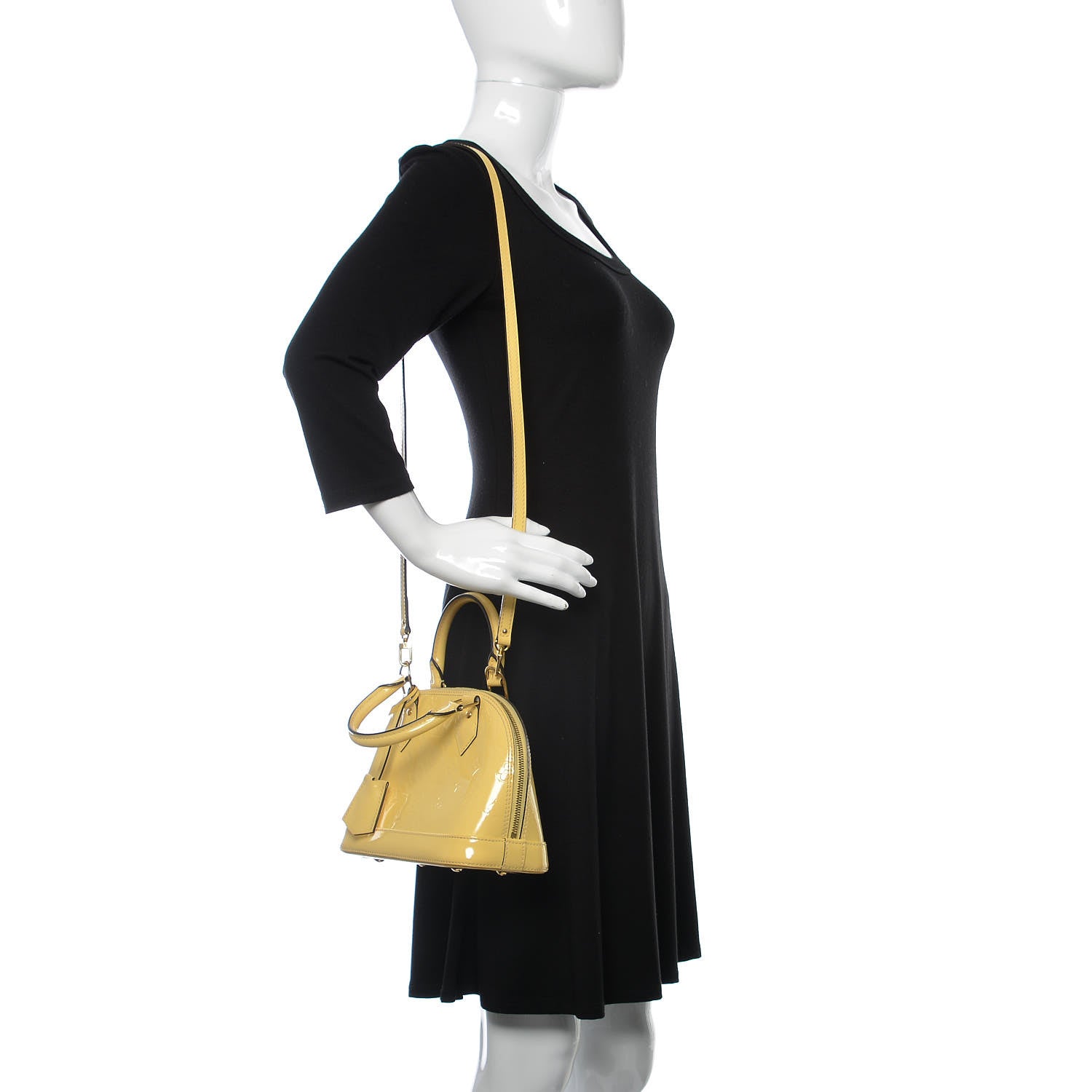 Louis Vuitton Vernis Alma BB Citrine 2 of 16
