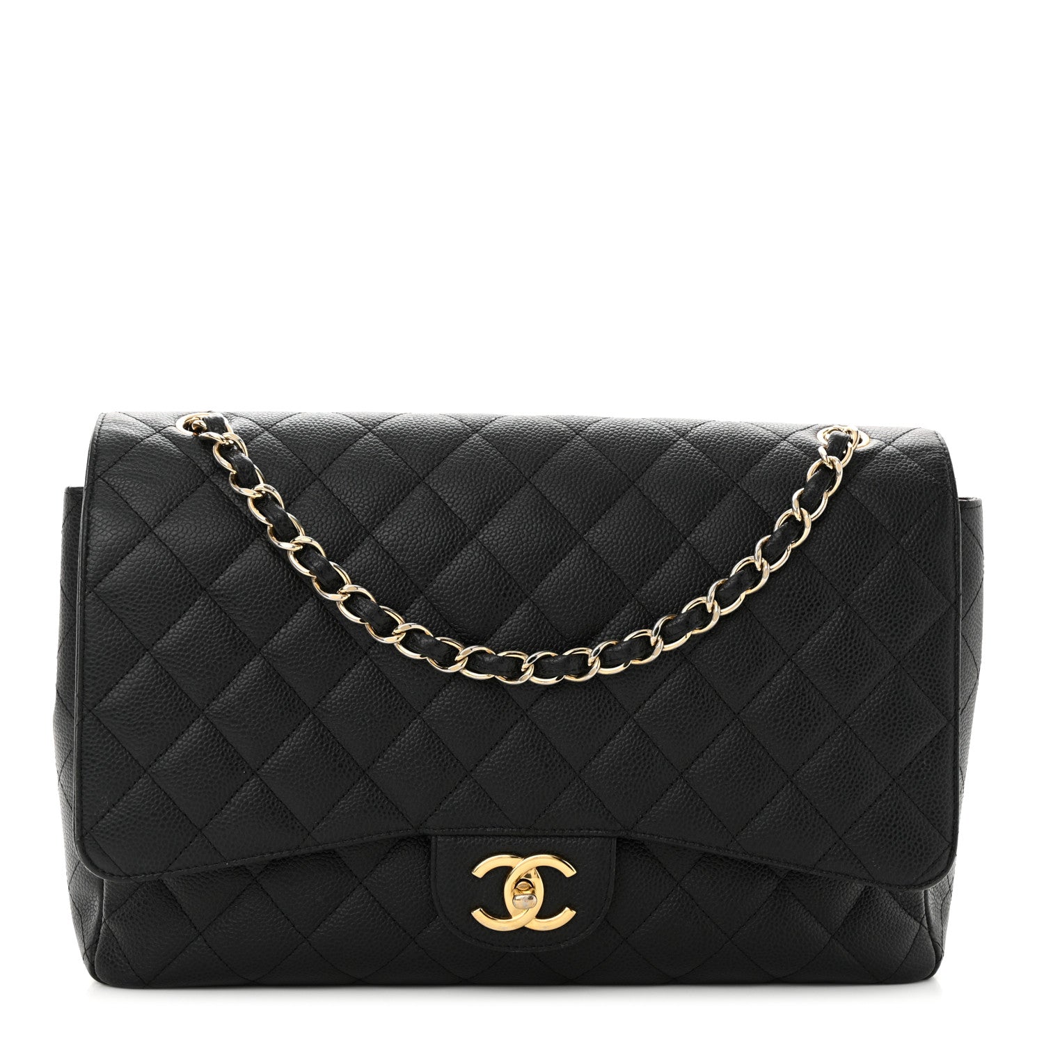 Chanel Caviar Quilted Maxi Double Flap Black 1 of 22