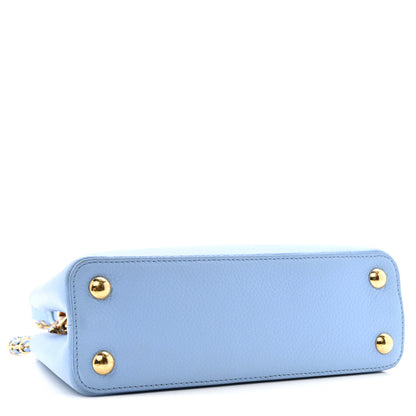 Louis Vuitton Taurillon Capucines BB Bleu de Provence Greige Doux 4 of 12