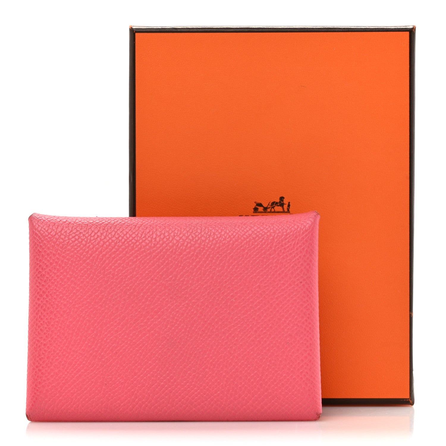 Hermes Epsom Calvi Duo Card Case Rose Azalee 12 of 12