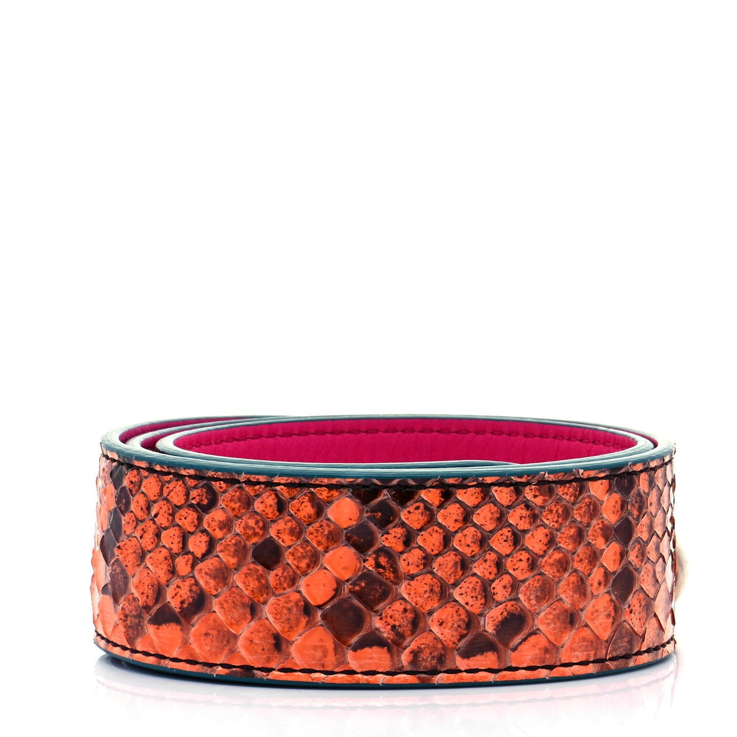 Shiny Python Vitello Dolce Strap You Multicolor