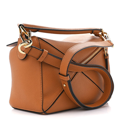 Loewe Grained Calfskin Small Puzzle Bag Tan 5 of 23