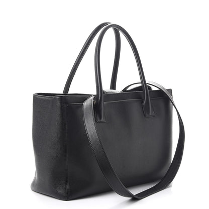 Chanel Calfskin Cerf Executive Shopper Tote Black 4 of 11