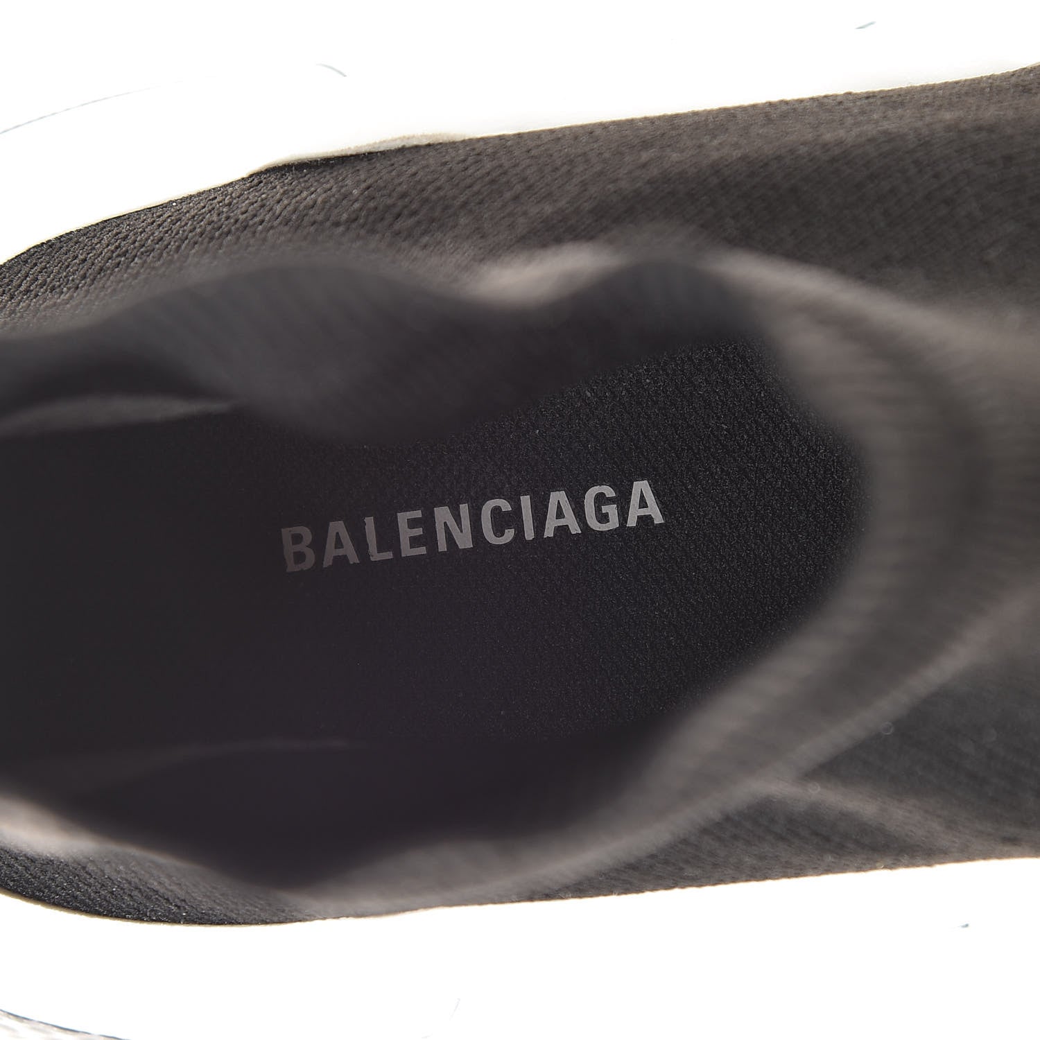 Balenciaga Neoprene Knit Womens Speed Sneakers 40 Black White 8 of 10