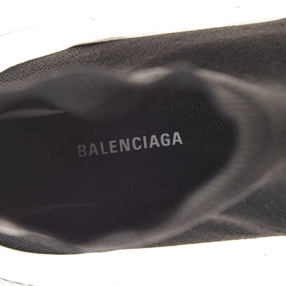 Balenciaga Neoprene Knit Womens Speed Sneakers 40 Black White 8 of 10