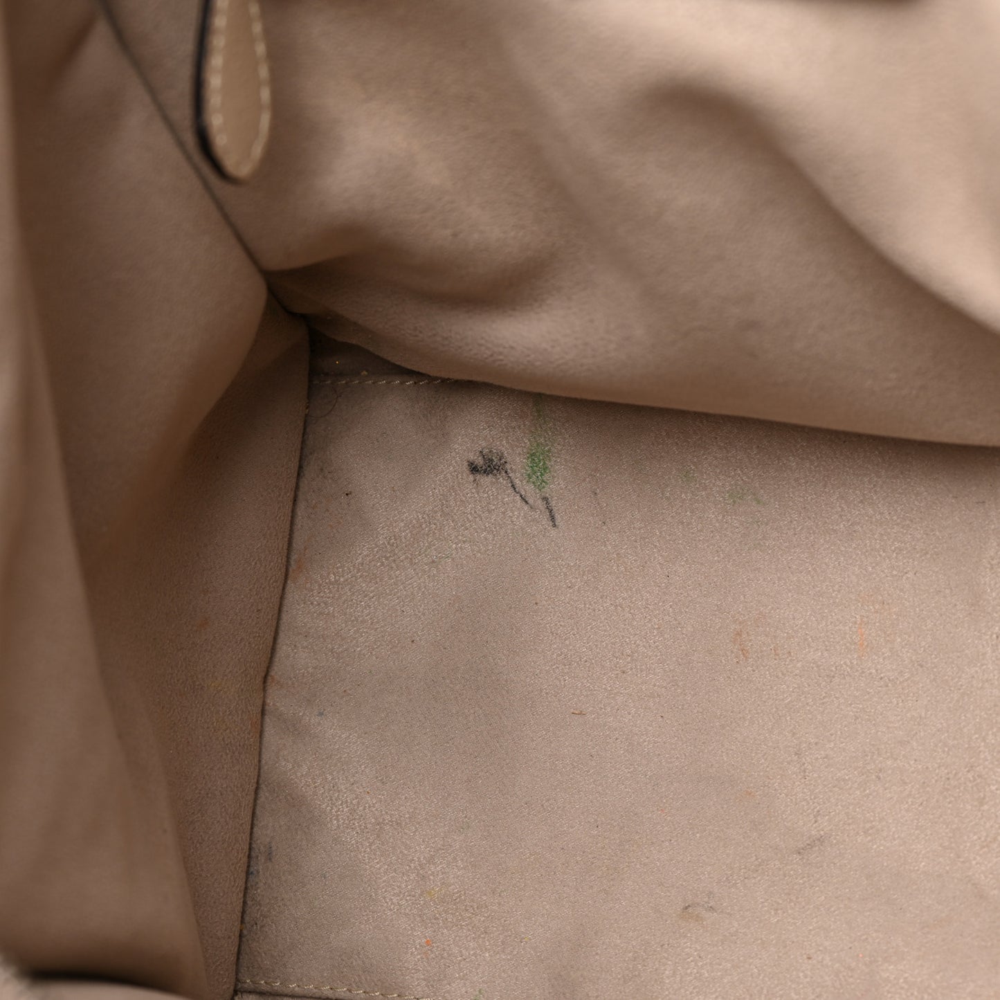 Drummed Calfskin Mini Luggage Dune