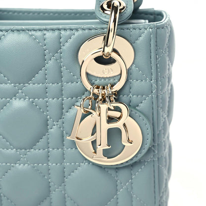 Christian Dior Lambskin Cannage Mini Lady Dior Cloud Blue 10 of 10