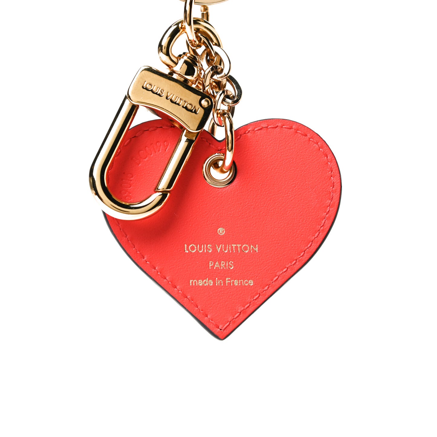 Vernis Degrade Love Lock Heart Key Holder Bag Charm Pink Red