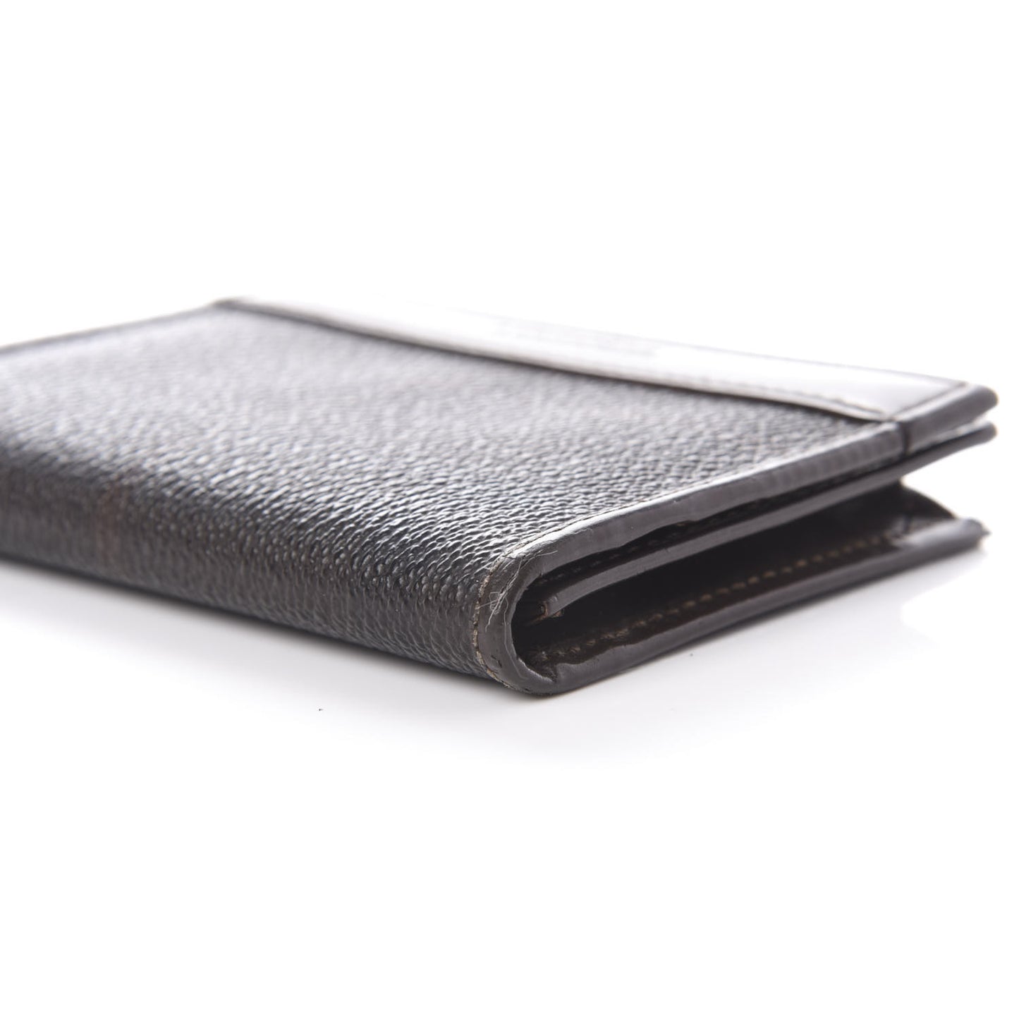 Smoked Check Bi-Fold Wallet Black Brown