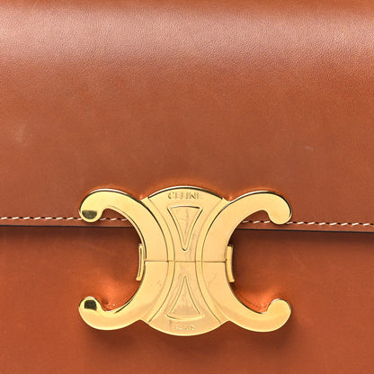 Celine Natural Calfskin Triomphe Shoulder Bag Tan 8 of 10
