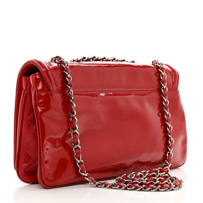 Chanel Vinyl Small Lipstick Flap Bag Red 3 of 12