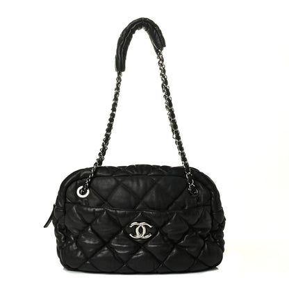 Chanel Lambskin Bubble Quilt Camera Case Black 1 of 6