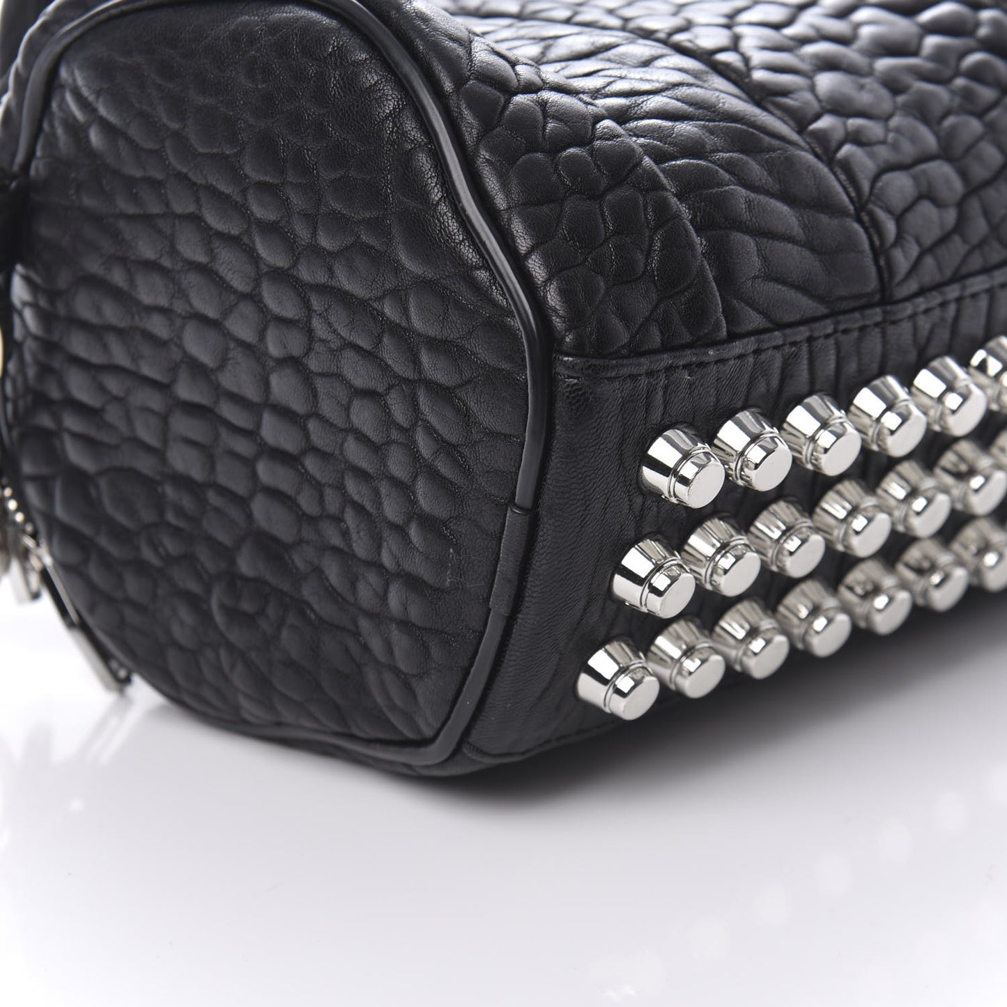 Pebbled Lambskin Mini Rockie Black Rhodium Hardware
