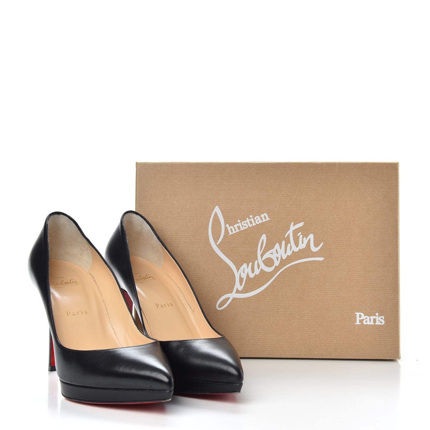 Shiny Nappa Pigalle Plato 100 Pumps 39.5 Black